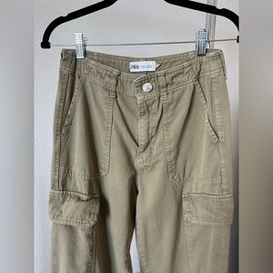 Zara Olive Cargo Pants